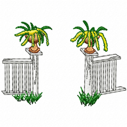 Garden Barriers Embroidery Design 10 Garden Barriers Embroidery Design 10
